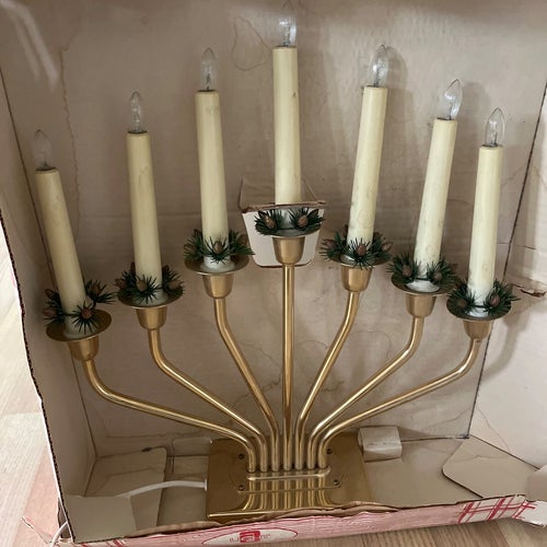 Adventsljusstake mässing.