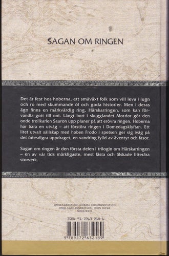 J.R.R. Tolkien / Sagan Om Ringen / Kartonnage / Nyskick