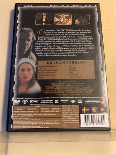 Quills, Geoffrey Rush, Dvd