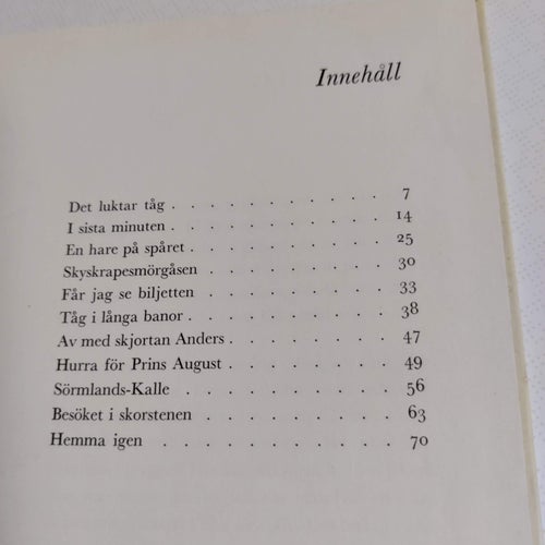 Anders och Annika tar loket av Karl-Aage Schwartzkopf (inb) tåg järnväg