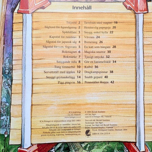 FÖRSTA SLÖJDBOKEN Bernt Sundsten Jan Jäger 2004