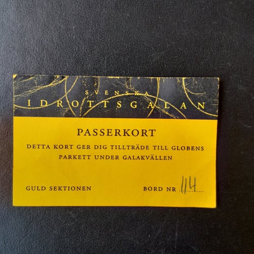Biljett Idrottsgalan