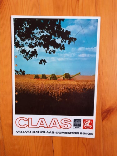 Broschyr Volvo BM/Claas Skördetröska Dominator 85/105
