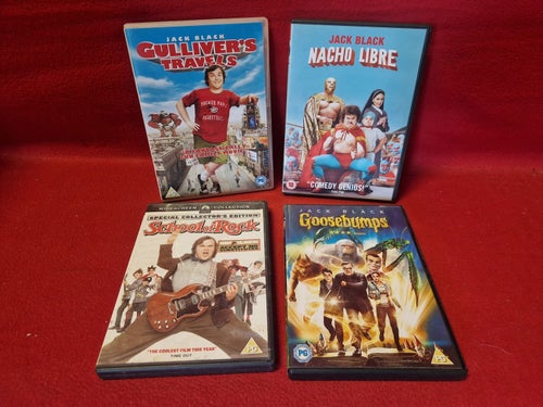 JACK BLACK - GULLIVER'S TRAVELS / NACHO LIBRE / SCHOOL OF ROCK / GOOSEBUMPS DVD