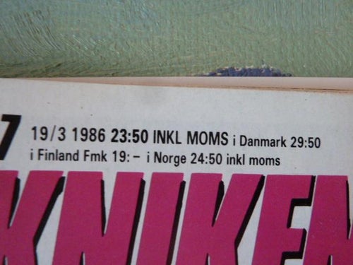 TEKNIKENS VÄRLD, 19/03 1986, NR 7,