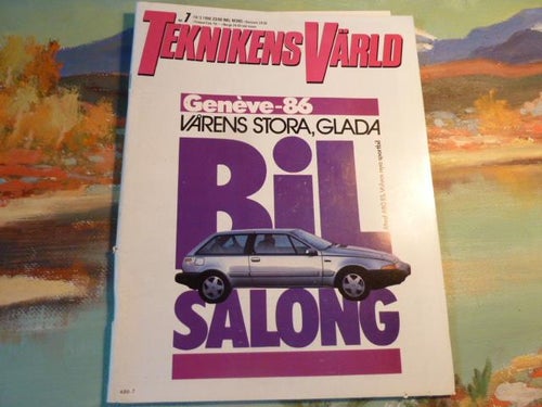 TEKNIKENS VÄRLD, 19/03 1986, NR 7,