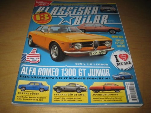 KLASSISKA BILAR NR 10 2013. BMW 525 ,RENAULT 8 GORDINI ,AMC EAGLE ,M.M