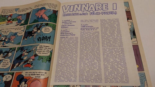 Kalle Anka 1971 nr 10 med vinnare i Kalle Anka & C:o`s Felix-Partaj. Very Good+