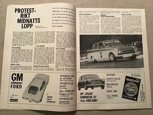MOTOR SPORT NR 8 1967 MIDNATTSLOPPET,RALLY,GULF RALLYT,IMS