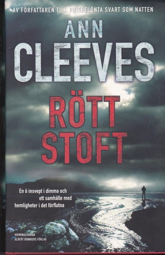 Ann Cleeves / Rött Stoft / Shetlandsserien, del 3 / Inbunden / Nära nyskick