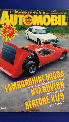 Automobil 11 1984: Fiat/Bertone X1/9, Saab 900 T16 Aero, Rover Vitesse, Alfa 90