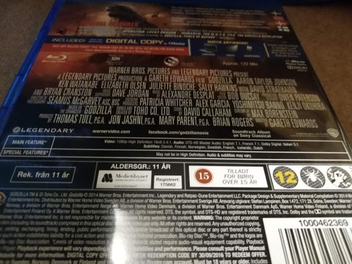 Godzilla av Aaron Taylor-Johnson CJ Adams Gareth Edwards. Blu-Ray