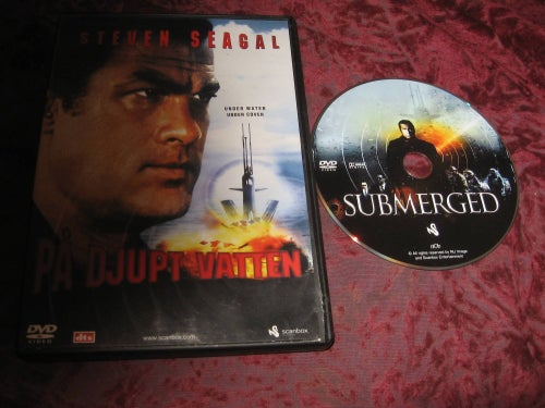 PÅ DJUPT VATTEN (STEVEN SEAGAL,VINNIE JONES,CHRISTINE ADAMS) DVD