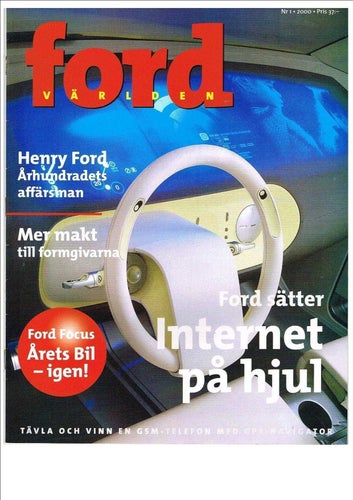 Fordvärlden 2000 (årgång 11/70) Nr 1-4 (komplett årgång) Nr 2-4 inplastade