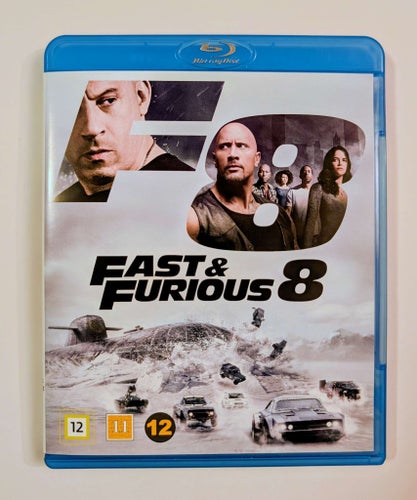 FAST & FURIOUS 8 - Spegelblank Bluray - billig frakt 12 kr !!!