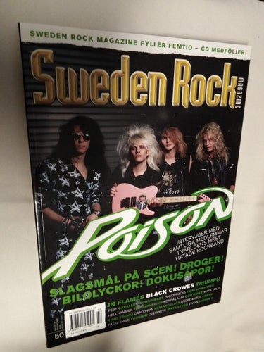 Sweden rock magazine 50 Poison In Flames Triumph Black Crowes Draconian