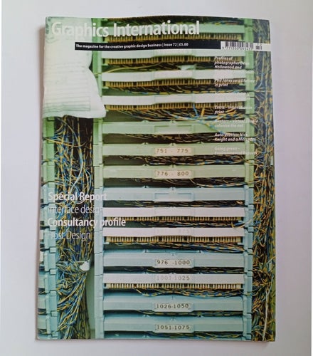 Graphics International magazine, tretton nummer från 2000 till 2002. Sällsynta.