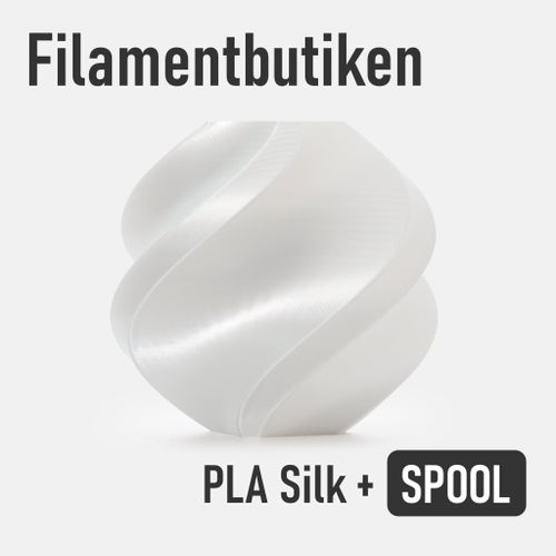 Bambu Lab PLA SILK+ Filament Vit/White
