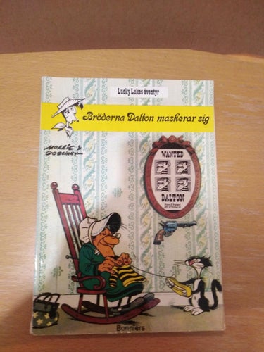 Lucky Lukes äventyr Bröderna Dalton maskerar sig 1973 första upplagan