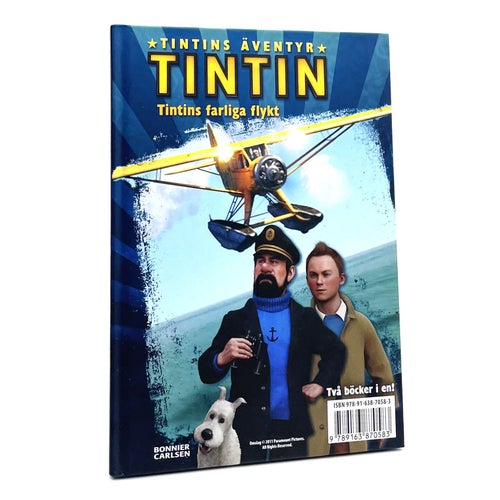 Två Tintin-böcker i en volym: Dupondtarna och ficktjuven & Tintins farliga flykt
