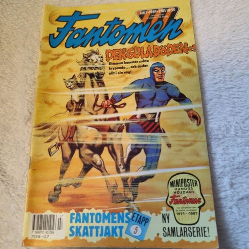 FANTOMEN DEN GULA DÖDEN NR7-1989