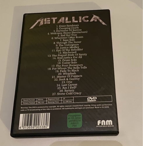 Metallica - Live at San Diego 1992 DVD