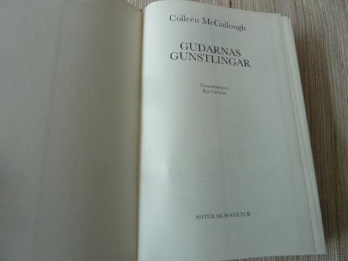 GUDARNAS GUNSTLINGAR, C. McCULLOUGH, 1994,  BÖCKER