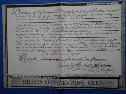 Informationsbroschyr Brandförsäkringsverket