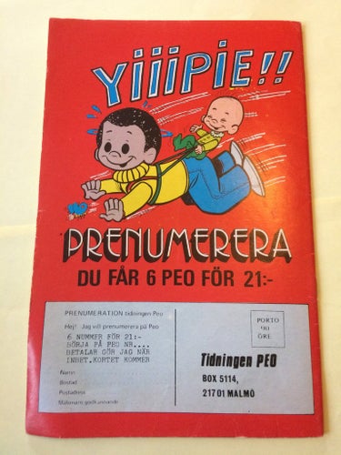 Peo nr 13 från 1980