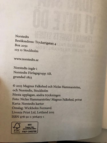 IDAG SKA VI INTE DÖ Fångar i krigets Syrien Magnus Falkehed Niclas Hammarström