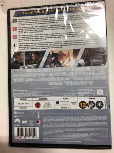DVD Gemini Man Will Smith INPLASTAD