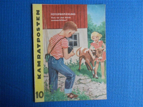 Kamratposten 10 1957  Ingrid Almqvist spjutkastning Enid Blyton Ulf Hannerz