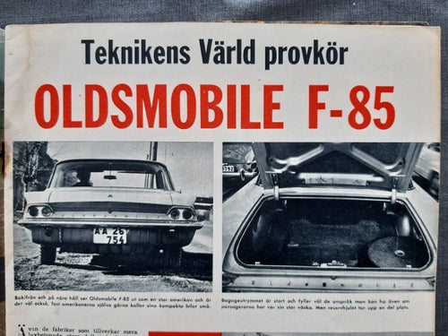 Teknikens Värld nr 8 1961: Vauxhall Cresta, Scania-Vabis 1912, Oldsmobile F-85
