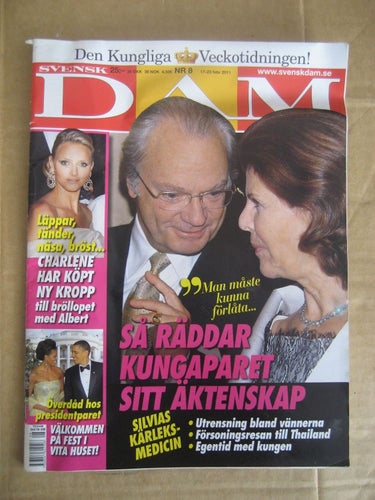 Svensk Dam-Tidning Nr:8-2011 (Kungafamiljen, Birgitte Söndergaard, Mette-M