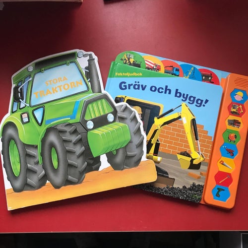 STORA TRAKTORN + GRÄV OCH BYGG! Faktaljudbok