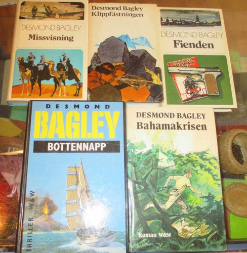 5 böcker av Desmond Bagley, Thrillers
