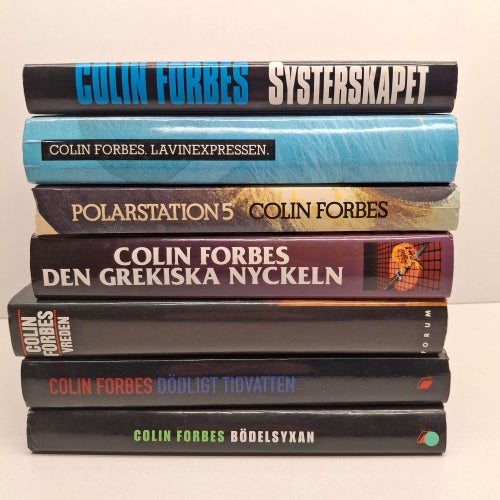 Colin Forbes x7 Bokpaket med hårdpärm - Se bilder för titlar