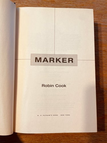 Book – Robin Cook – Marker