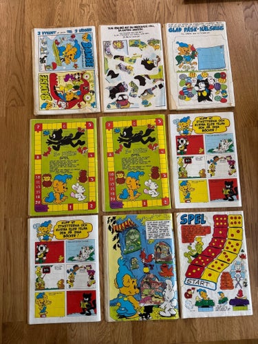 Bamse tidningar från 1978 9 st