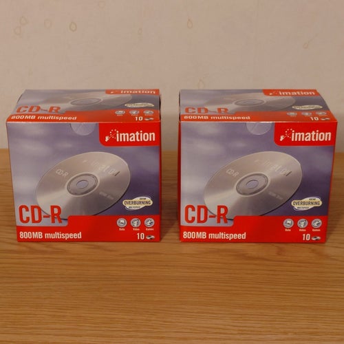 Imation CD-R 800 MB multispeed (2 förpackningar, 20 CD-skivor, helt nya)