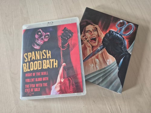 Spanish Blood Bath Limited ed Blu-ray 3-disc utgått oop Vinegar Syndrome skräck