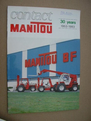 Broschyr MANITOU contact 30 years 1953-1983