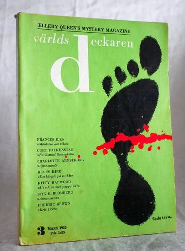 Världsdeckaren 3,1953  Deckarnoveller bl.a. av Stig Blomberg och Fredric Brown