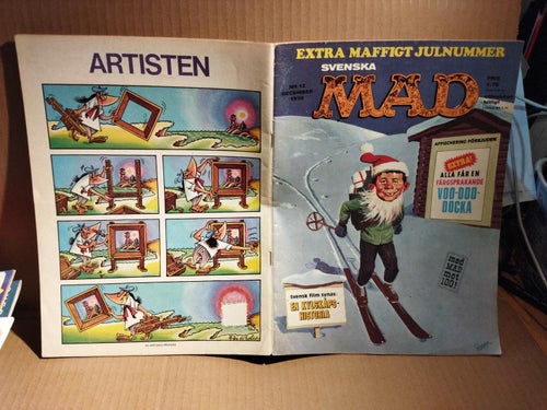 Svenska Mad 1970 nr 12 julnummer. Mata Voodoo docka. Very Good plus