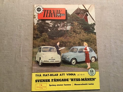 TEKNIK FÖR ALLA NR 22 1957 T BANAN 60 TALET,GERSTL I HÄGERSTEN,MESSERSCHMITT,