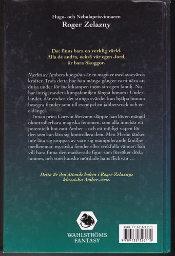 Roger Zelazny / Amber 8 / Logrus Tecken / Kartonnage / Bra skick