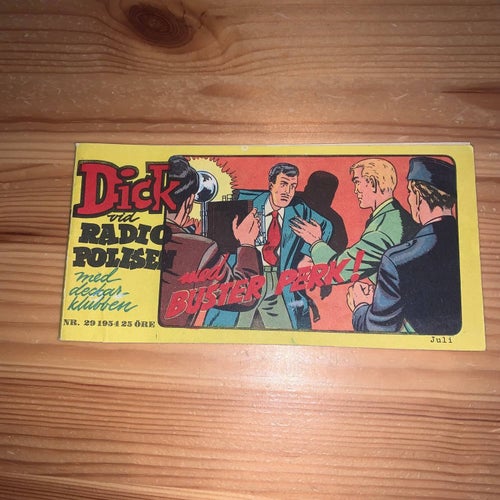 Dick vid radiopolisen 1954 nr 29 (baksidan saknas)