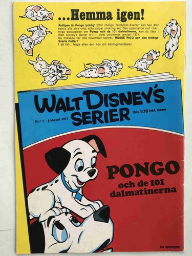 Walt Disney´s Serier - 1970:12 FN+