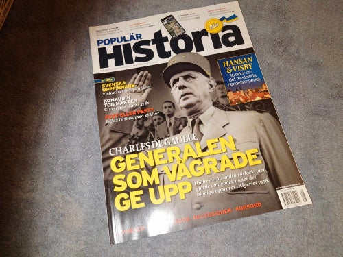 Populär historia 8/2011 (Charles De Gaulle, Svenska uppfinnare, Kräftskiva m.m)