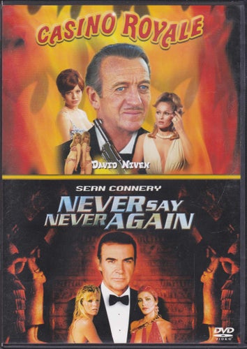 DVD 2i1 / Casino Royale + Never Say Never Again / Sean Connery / Nära nyskick